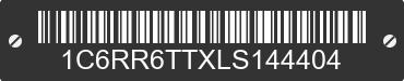 2020 RAM 1500 1C6RR6TTXLS144404 VIN decoded