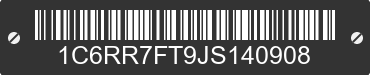 2018 RAM 1500 1C6RR7FT9JS140908 VIN decoded