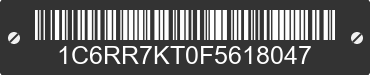 2015 RAM 1500 1C6RR7KT0F5618047 VIN decoded