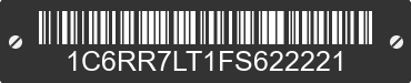 2015 RAM 1500 1C6RR7LT1FS622221 VIN decoded
