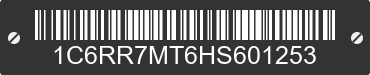 2017 RAM 1500 1C6RR7MT6HS601253 VIN decoded