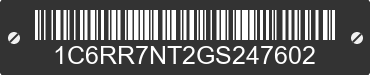 2016 RAM 1500 1C6RR7NT2GS247602 VIN decoded