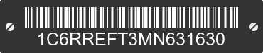 2021 RAM 1500 1C6RREFT3MN631630 VIN decoded