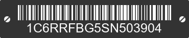 2025 RAM 1500 1C6RRFBG5SN503904 VIN decoded