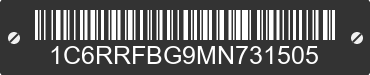 2021 RAM 1500 1C6RRFBG9MN731505 VIN decoded