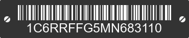 2021 RAM 1500 1C6RRFFG5MN683110 VIN decoded