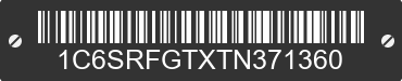 2026 RAM 1500 1C6SRFGTXTN371360 VIN decoded