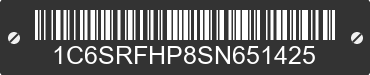 2025 RAM 1500 1C6SRFHP8SN651425 VIN decoded