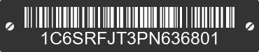 2023 RAM 1500 1C6SRFJT3PN636801 VIN decoded