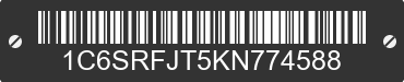 2019 RAM 1500 1C6SRFJT5KN774588 VIN decoded