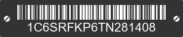 2026 RAM 1500 1C6SRFKP6TN281408 VIN decoded