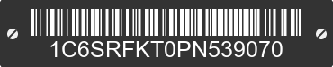 2023 RAM 1500 1C6SRFKT0PN539070 VIN decoded