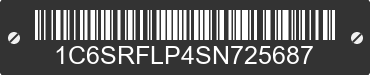 2025 RAM 1500 1C6SRFLP4SN725687 VIN decoded