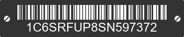 2025 RAM 1500 1C6SRFUP8SN597372 VIN decoded