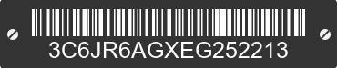 2014 RAM 1500 3C6JR6AGXEG252213 VIN decoded