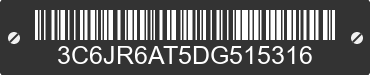 2013 RAM 1500 3C6JR6AT5DG515316 VIN decoded