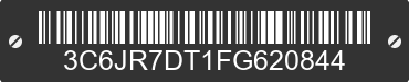 2015 RAM 1500 3C6JR7DT1FG620844 VIN decoded