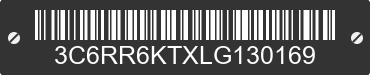 2020 RAM 1500 3C6RR6KTXLG130169 VIN decoded