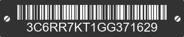 2016 RAM 1500 3C6RR7KT1GG371629 VIN decoded