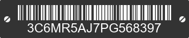2023 RAM 2500 3C6MR5AJ7PG568397 VIN decoded