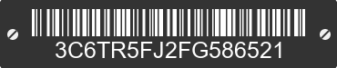 2015 RAM 2500 3C6TR5FJ2FG586521 VIN decoded