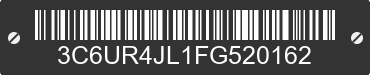 2015 RAM 2500 3C6UR4JL1FG520162 VIN decoded