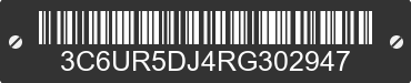 2024 RAM 2500 3C6UR5DJ4RG302947 VIN decoded