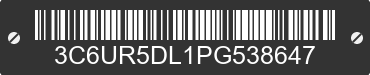 2023 RAM 2500 3C6UR5DL1PG538647 VIN decoded