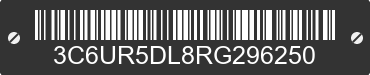 2024 RAM 2500 3C6UR5DL8RG296250 VIN decoded