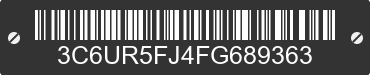 2015 RAM 2500 3C6UR5FJ4FG689363 VIN decoded