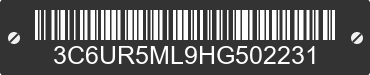 2017 RAM 2500 3C6UR5ML9HG502231 VIN decoded