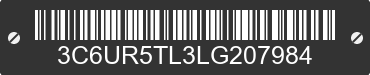 2020 RAM 2500 3C6UR5TL3LG207984 VIN decoded