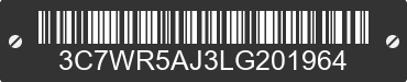 2020 RAM 2500 3C7WR5AJ3LG201964 VIN decoded