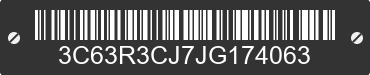 2018 RAM 3500 3C63R3CJ7JG174063 VIN decoded