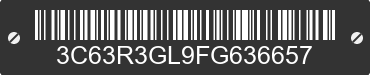 2015 RAM 3500 3C63R3GL9FG636657 VIN decoded