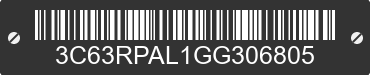 2016 RAM 3500 3C63RPAL1GG306805 VIN decoded
