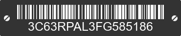 2015 RAM 3500 3C63RPAL3FG585186 VIN decoded