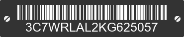 2019 RAM 4500 3C7WRLAL2KG625057 VIN decoded