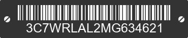 2021 RAM 4500 3C7WRLAL2MG634621 VIN decoded