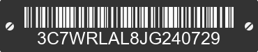 2018 RAM 4500 3C7WRLAL8JG240729 VIN decoded