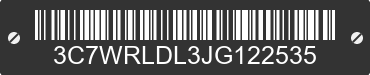 2018 RAM 4500 3C7WRLDL3JG122535 VIN decoded