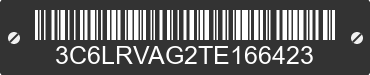 2026 RAM ProMaster 1500 3C6LRVAG2TE166423 VIN decoded