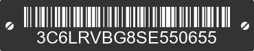 2025 RAM ProMaster 1500 3C6LRVBG8SE550655 VIN decoded