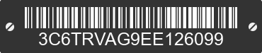 2014 RAM ProMaster 1500 3C6TRVAG9EE126099 VIN decoded