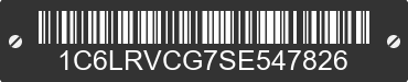 2025 RAM ProMaster 2500 1C6LRVCG7SE547826 VIN decoded