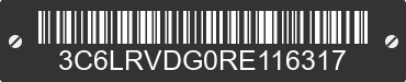 2024 RAM ProMaster 2500 3C6LRVDG0RE116317 VIN decoded