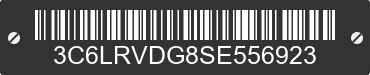 2025 RAM ProMaster 2500 3C6LRVDG8SE556923 VIN decoded