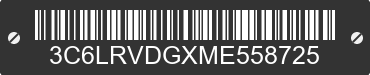 2021 RAM ProMaster 2500 3C6LRVDGXME558725 VIN decoded