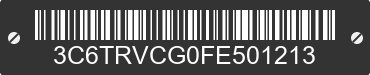 2015 RAM ProMaster 2500 3C6TRVCG0FE501213 VIN decoded