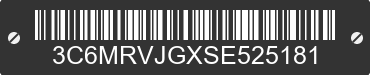 2025 RAM ProMaster 3500 3C6MRVJGXSE525181 VIN decoded